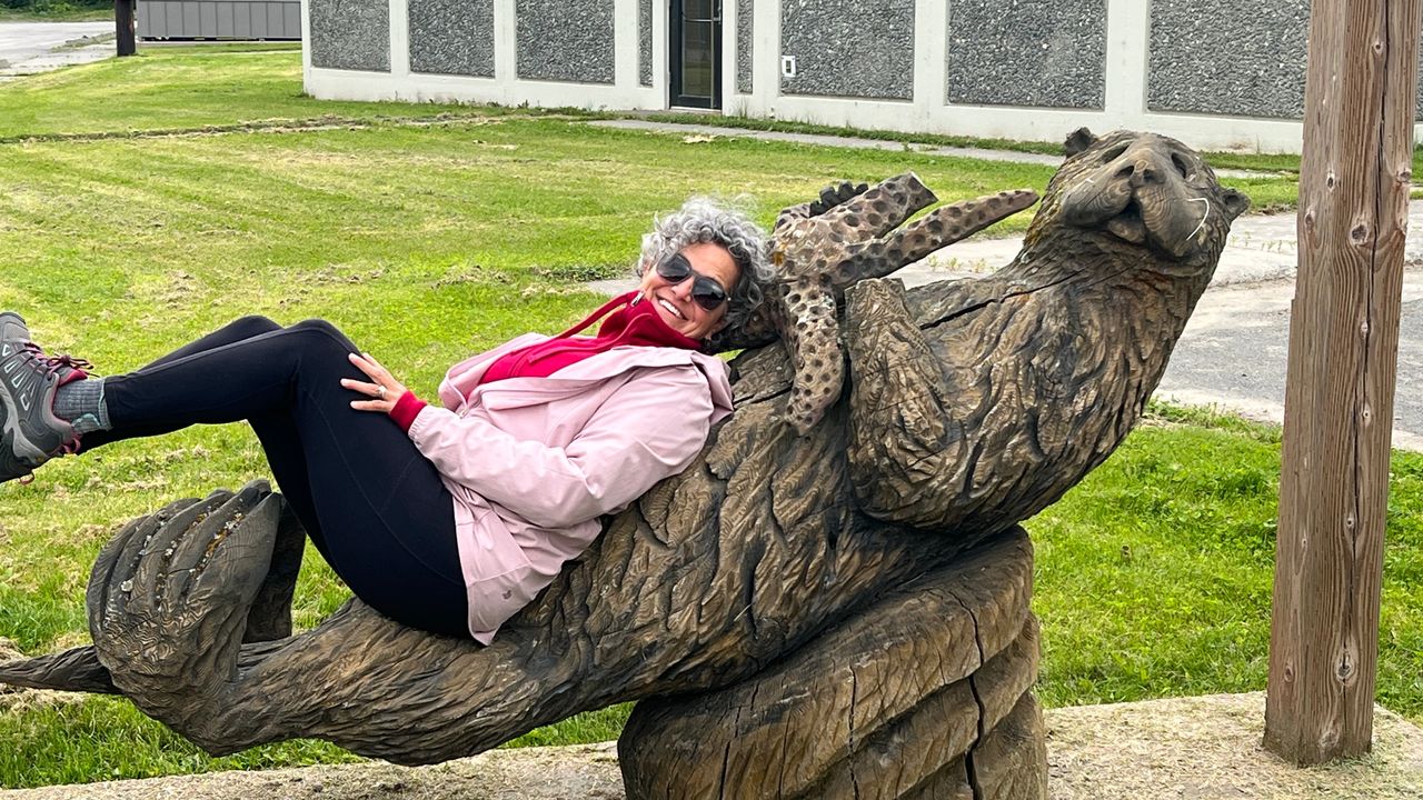 Sculpture at Elementary school