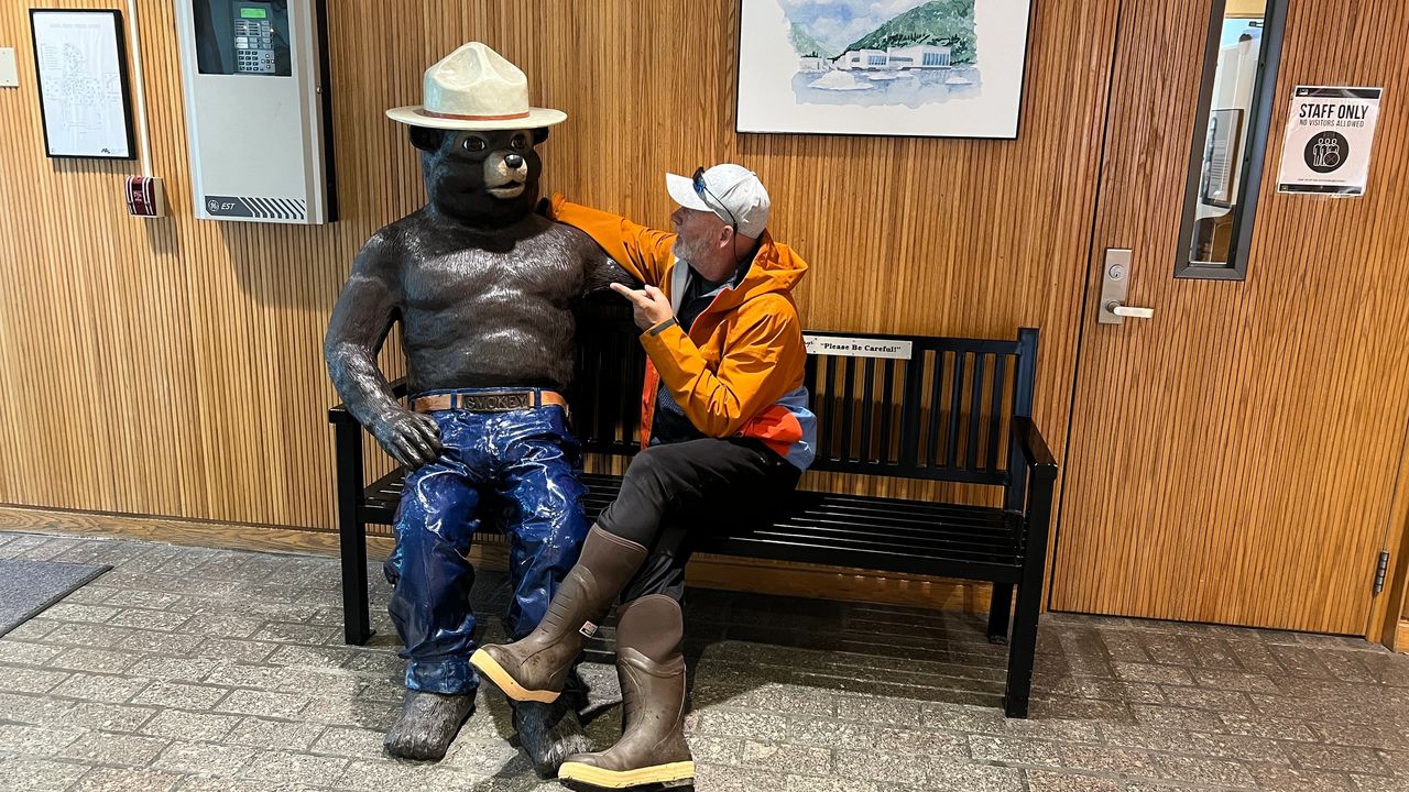 I have a long talk with Smokey about the rain.