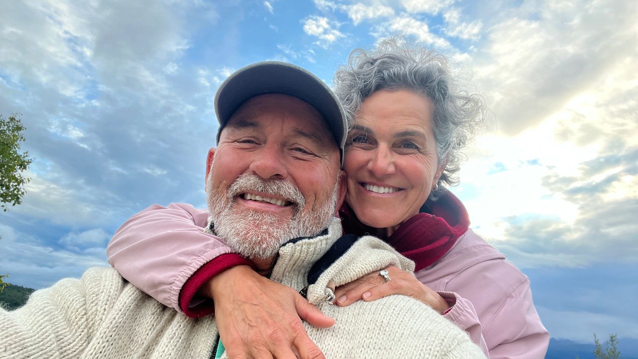 Alan Yoli getting their hike on at K'esugi Ken campground