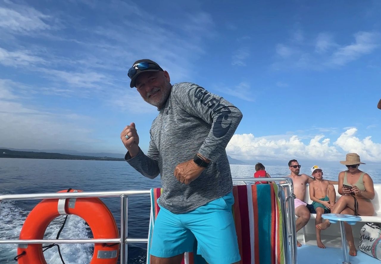 Alan getting his dance on