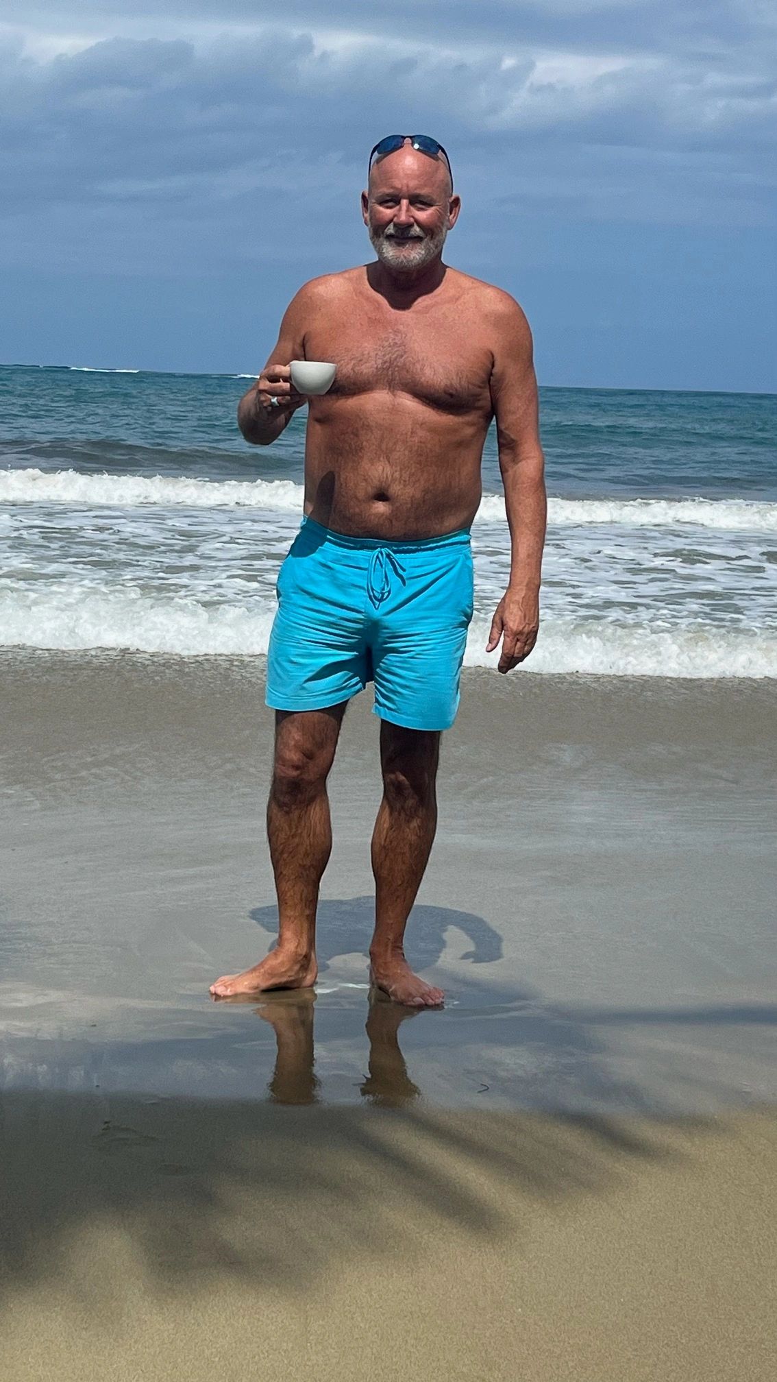 Morning Cappuccino on the beach 