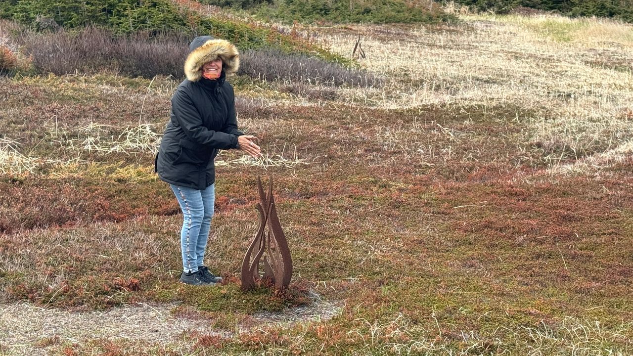 Old fire pit marking
