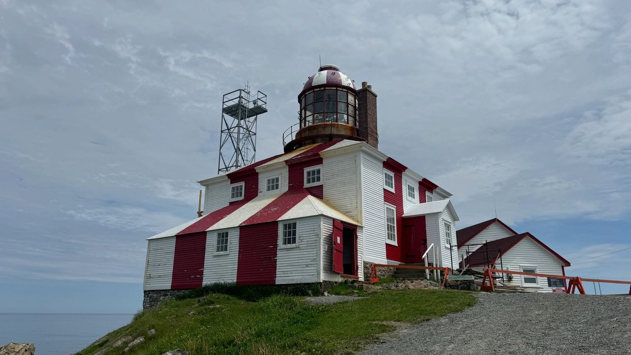 Newly painted Lighthouse on last day