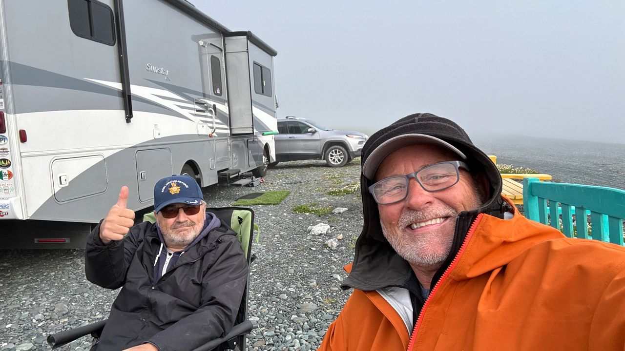 Bundled up with friends