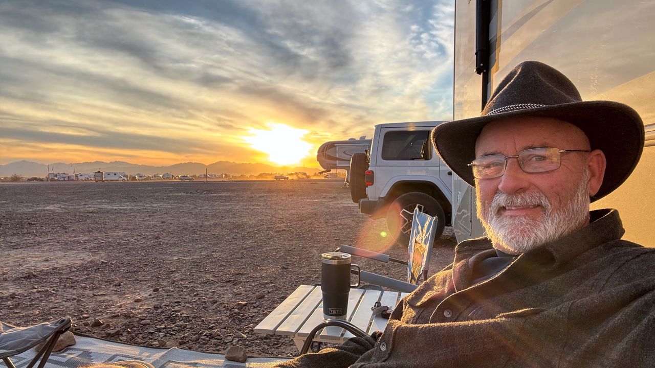 Sunset and cocktails